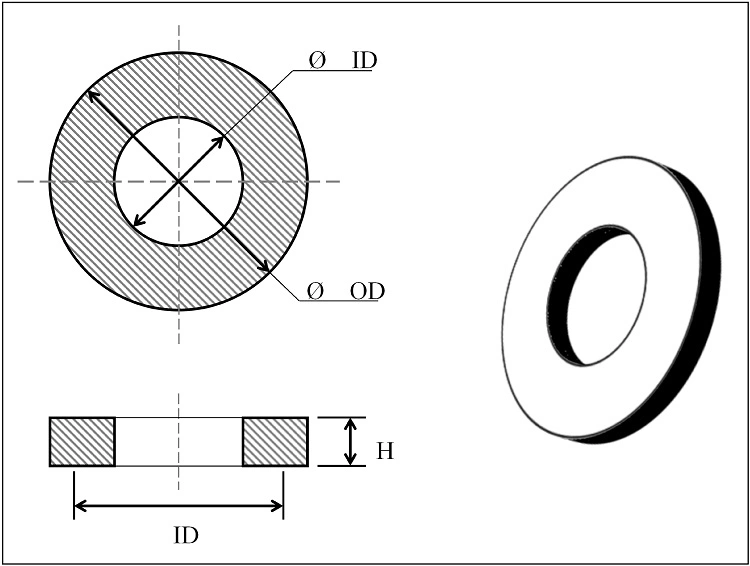 Customized OEM/ODM Industry Bonded Acm/Cr/EPDM/FDA Silicone Rubber Spiral Wound Sheet Sealing Gasket