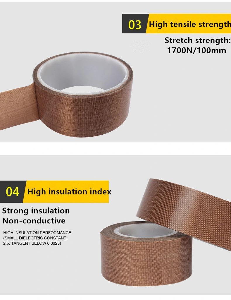 Brown Expanded PTFE Seal Fiberglass Tape