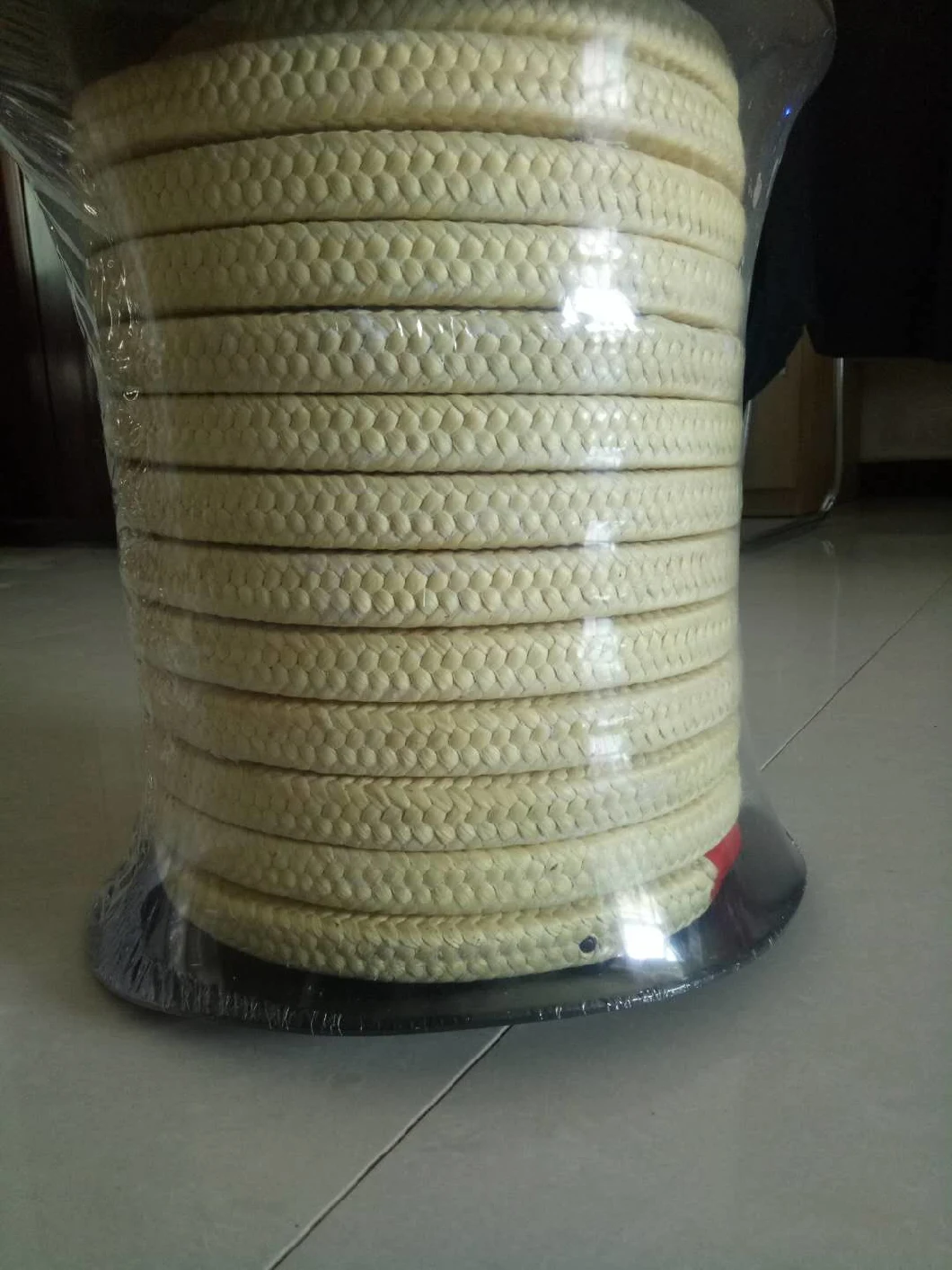 Pure Kevlar Aramid Fiber Yellow Braided Gland Packing